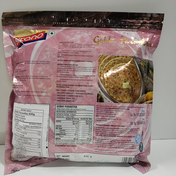 Bikano Frozen Gobhi Parantha 400g