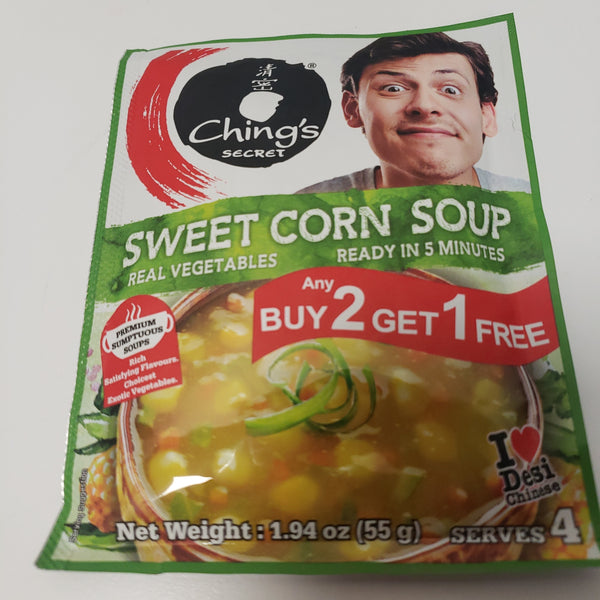 Chings Sweet Corn Veg Soup 55g