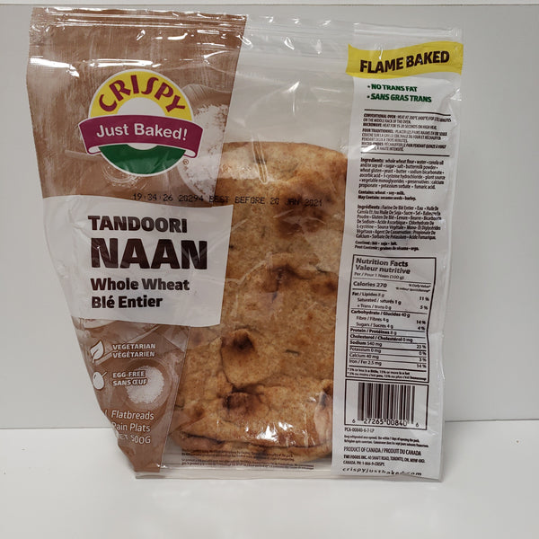 Crispy Tandoori W/W Naan 500g