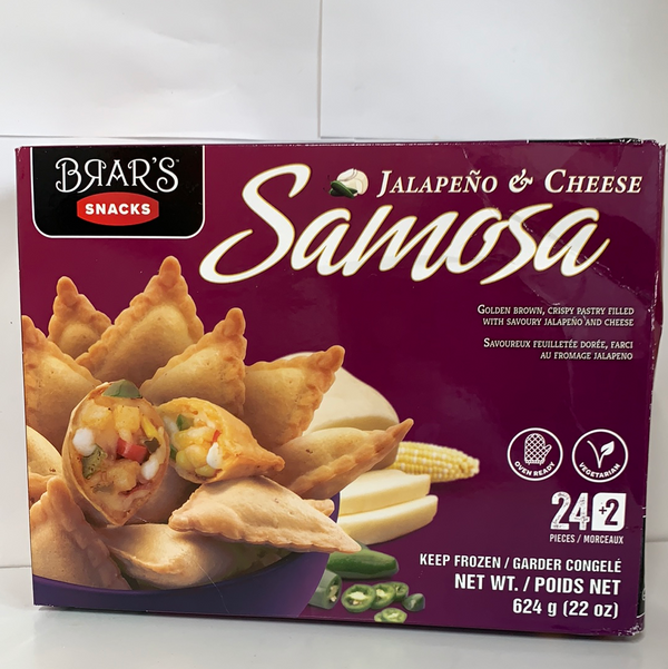Brar Jalapeño & Cheese Samosa 624g