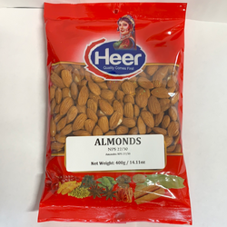 Heer Almonds Natural 400g