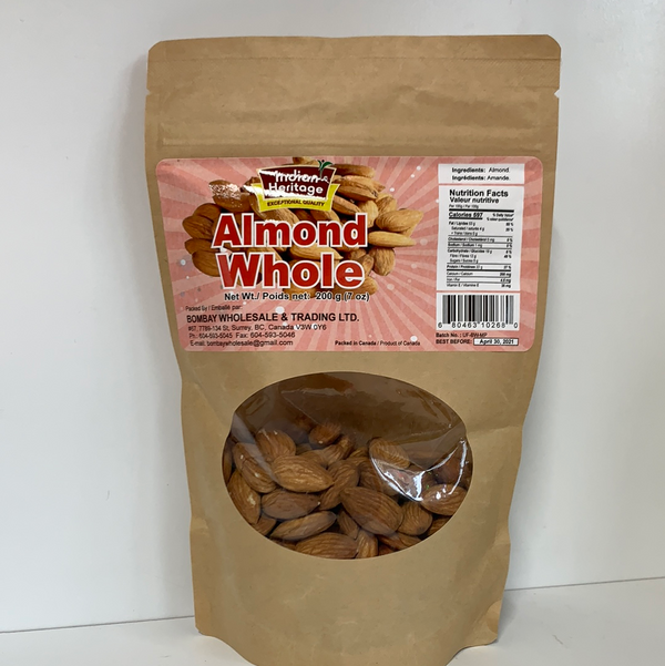 Indian Heritage Almond Whole 200g
