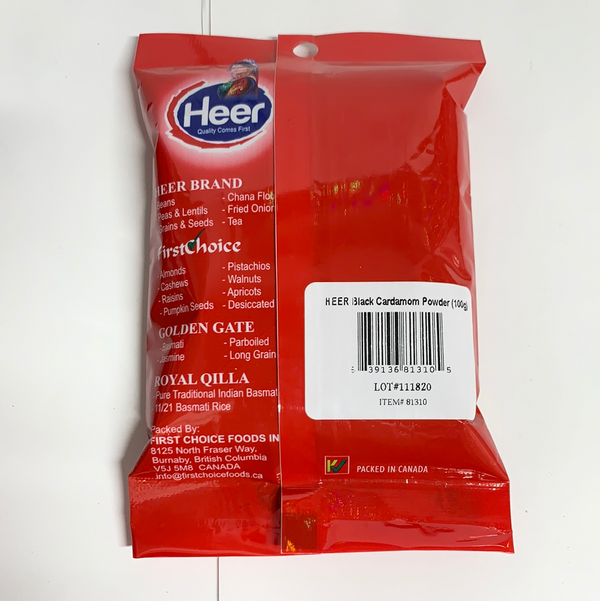 Heer Black Cardamom Powder 100g